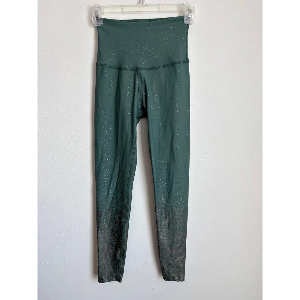 Beyond Yoga x barre3 Metallic Ombre Leggings‎ Athleisure Balletcore Pickleball